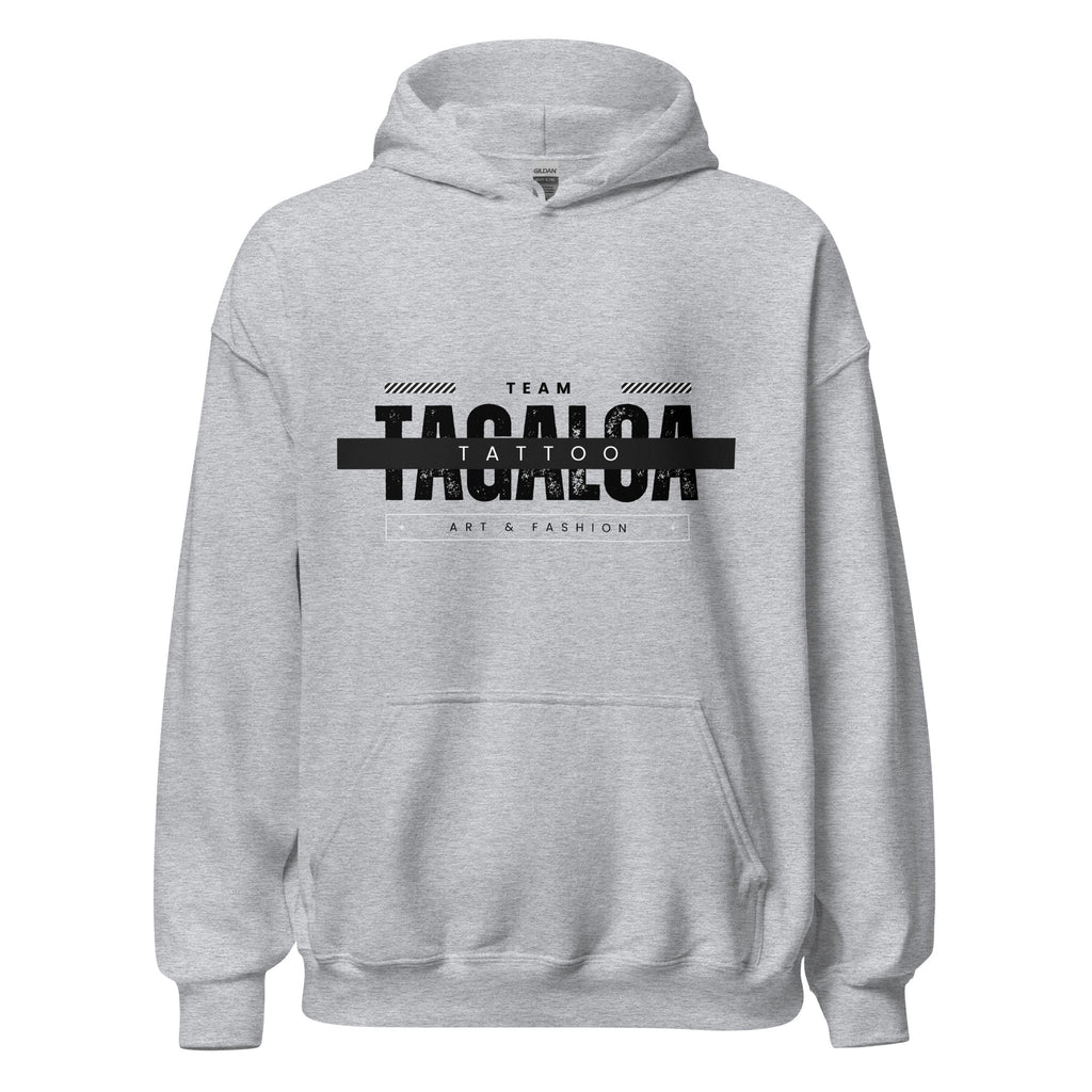 Unleash Your Style with Tagaloa Tattoo grey Hoodie